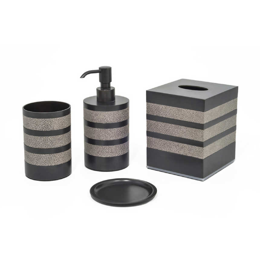 Metal and Leather Toothbrush Holder | Pinetti Saturno | Italianfurniture.com