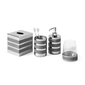 Metal and Leather Toothbrush Holder | Pinetti Saturno | Italianfurniture.com