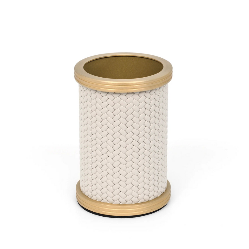 Leather Cylinder Toothbrush Holder | Pinetti Carol | Italianfurniture.com