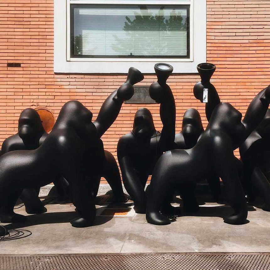 Gorilla Indoor/Outdoor Floor Lamp | Qeeboo Kong | Italianfurniture.com