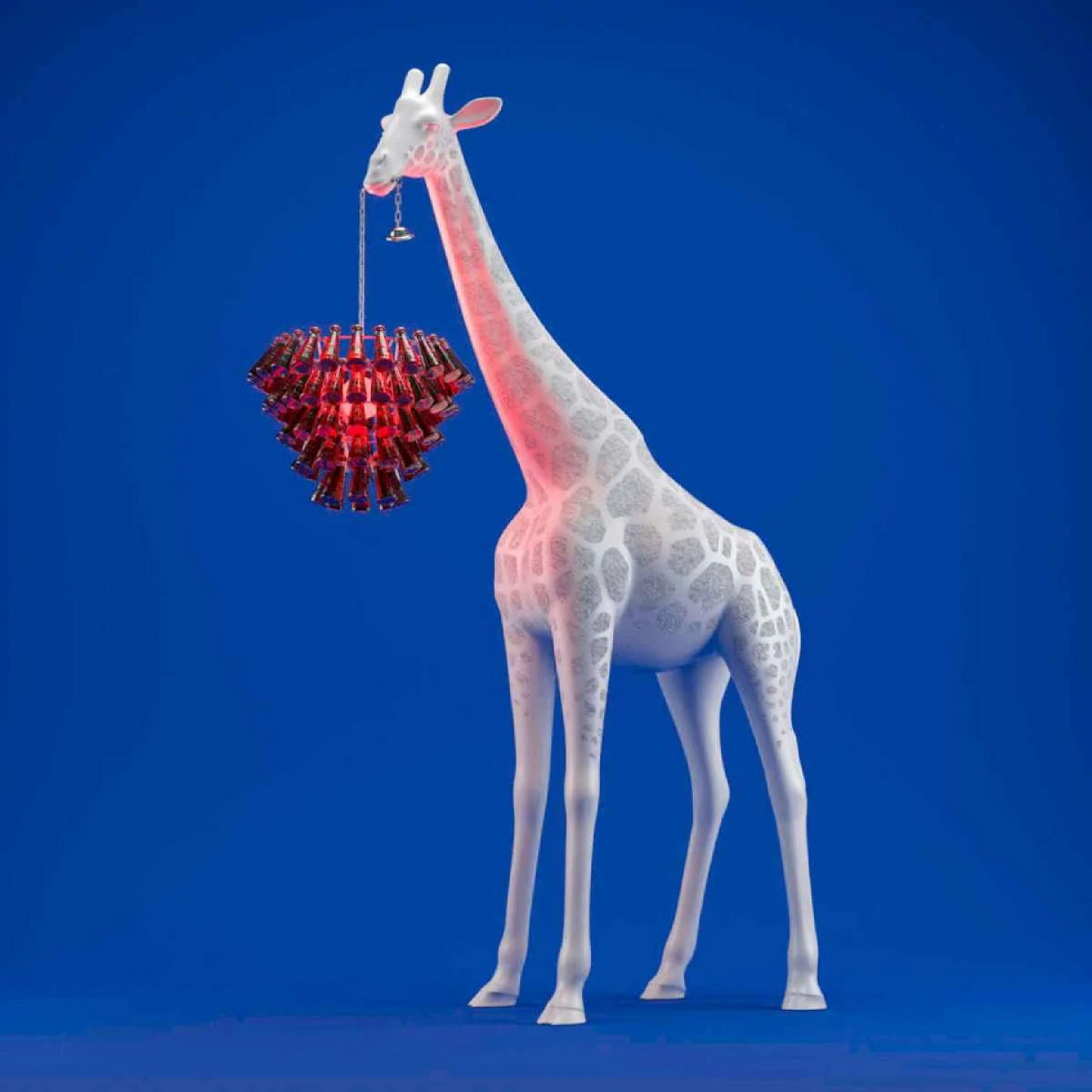 White Giraffe Floor Lamp M | Qeeboo Giraffe in Love | Italianfurniture.com