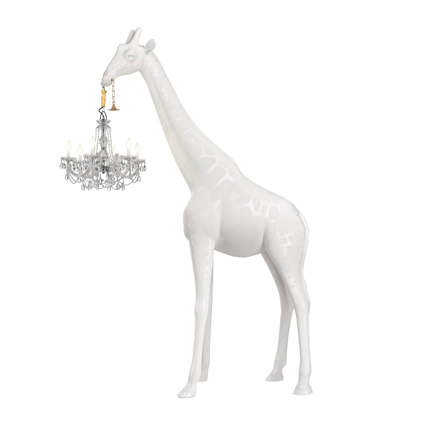 Outdoor Giraffe Statue Chandelier | Qeeboo Giraffe in Love | Italianfurniture.com