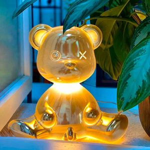 Metallic Modern Table Lamp | Qeeboo Teddy Boy | Italianfurniture.com