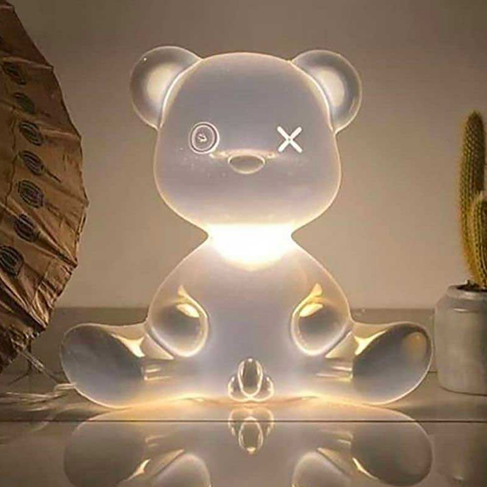 Metallic Modern Table Lamp | Qeeboo Teddy Boy | Italianfurniture.com