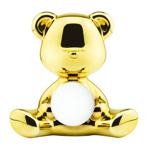 Gold Bear Table Lamp | Qeeboo Teddy Girl | Italianfurniture.com