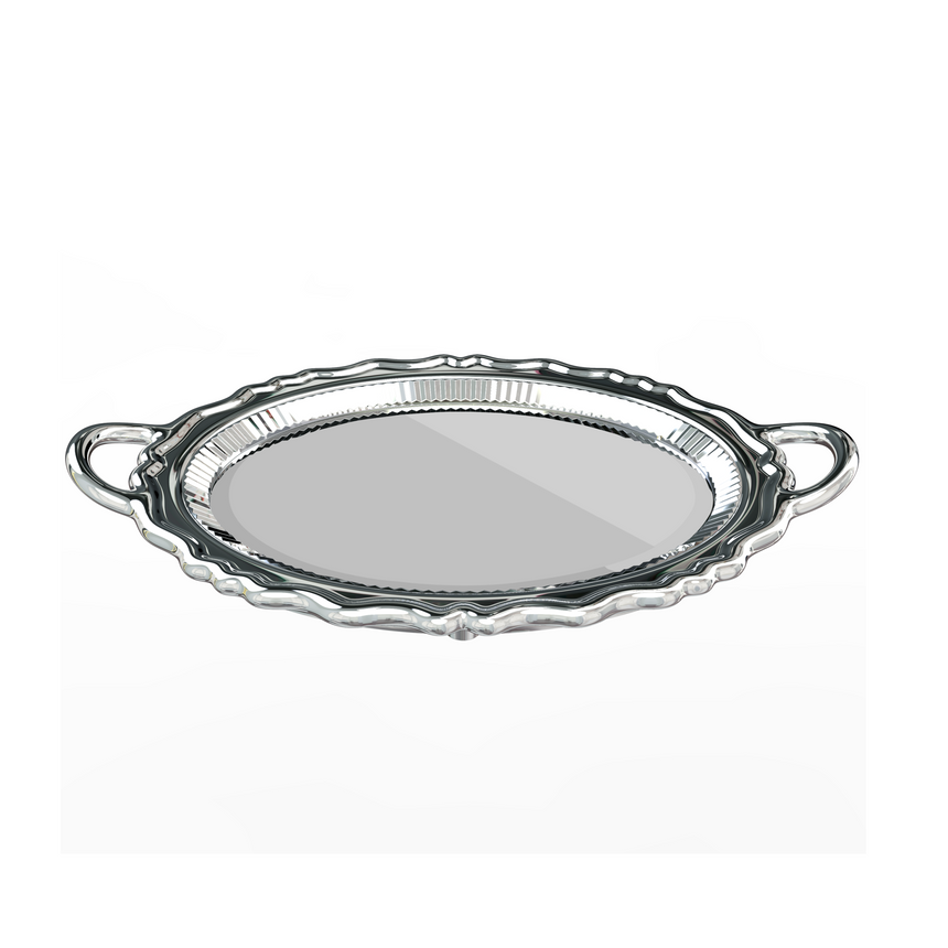 Metallic Tray Wall Mirror | Qeeboo Plateau Miroir | Italianfurniture.com