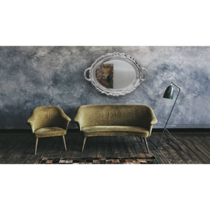 Metallic Tray Wall Mirror | Qeeboo Plateau Miroir | Italianfurniture.com