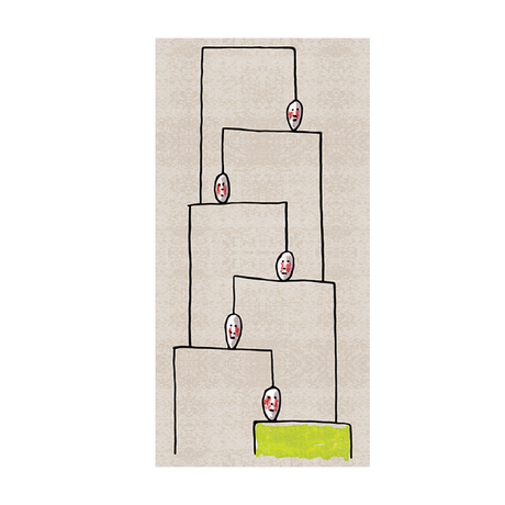 Line Faces Carpet 3'3" x 6'7" | Qeeboo Human Shelves | Italianfurniture.com