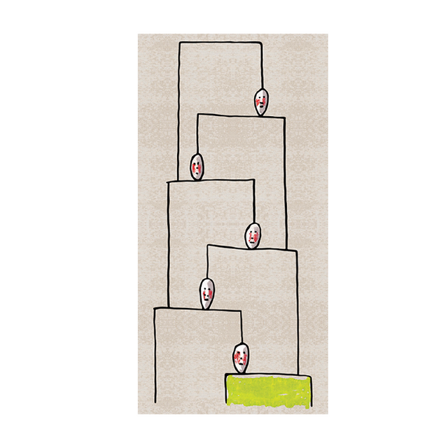 Line Faces Carpet 3'3" x 6'7" | Qeeboo Human Shelves | Italianfurniture.com