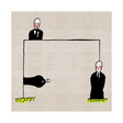 Face Printed Carpet 6'7 x 6'7 | Qeeboo 3 Men | Italianfurniture.com