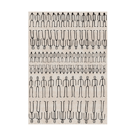 Human Line Art Carpet | Qeeboo Parade | Italianfurniture.com