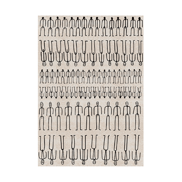 Human Line Art Carpet | Qeeboo Parade | Italianfurniture.com