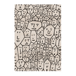 Face Illustration Beige Rug 10' x 6'7" | Qeeboo People One | Italianfurniture.com