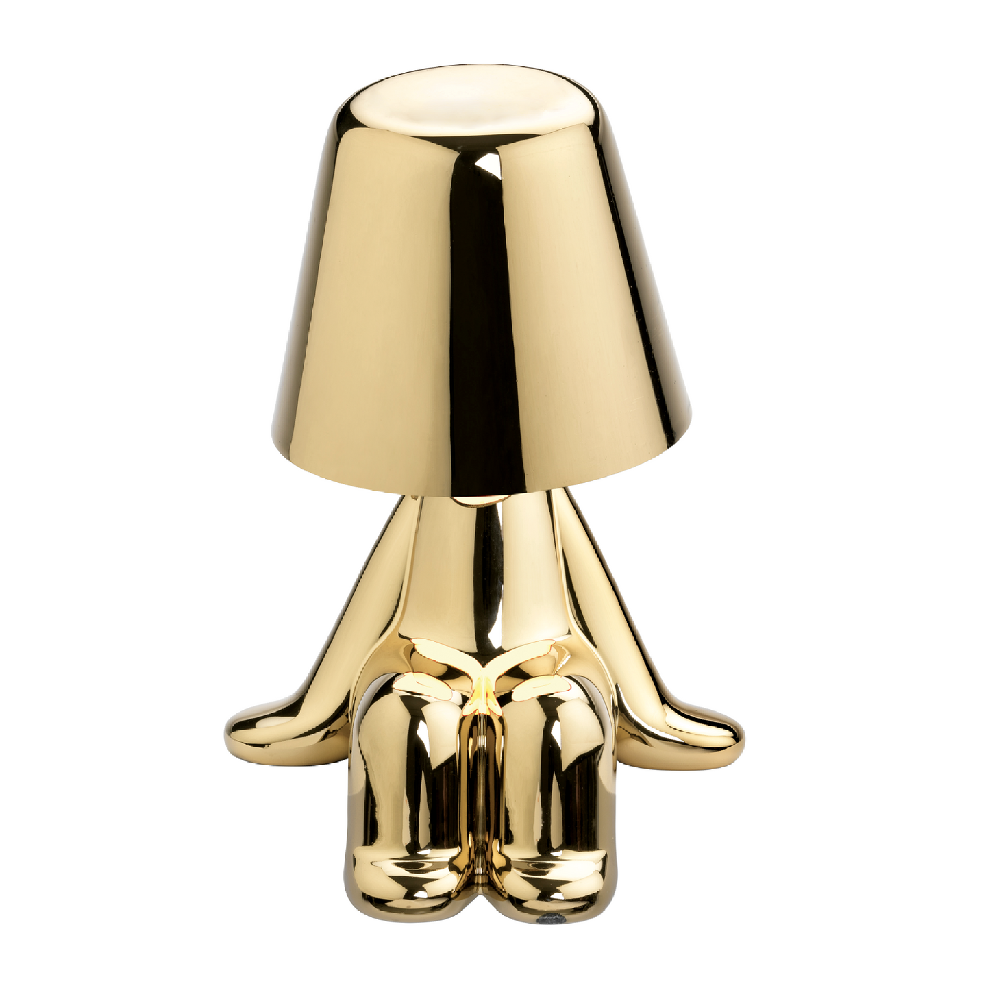 Metallic Child Figurine LED Lamp | Qeeboo Golden Brothers | Italianfurniture.com