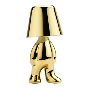 Metallic Child Figurine LED Lamp | Qeeboo Golden Brothers