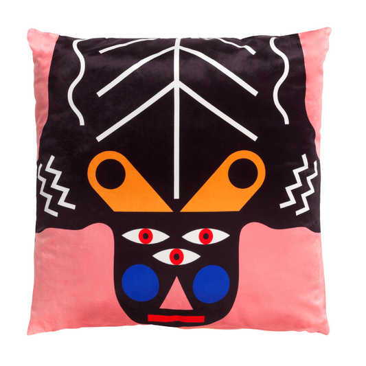 Graphic Print Cushion | Qeeboo Oggian | Italianfurniture.com