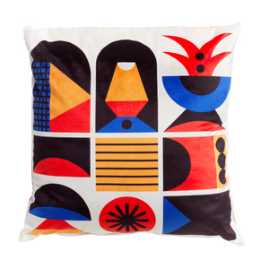 Graphic Print Cushion | Qeeboo Oggian | Italianfurniture.com