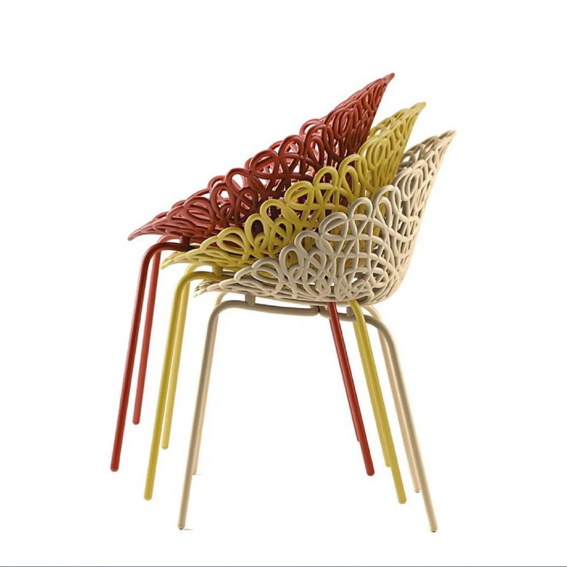 Twisted Indoor/Outdoor Chair Set (2) | Qeeboo Bacana | Italianfurniture.com