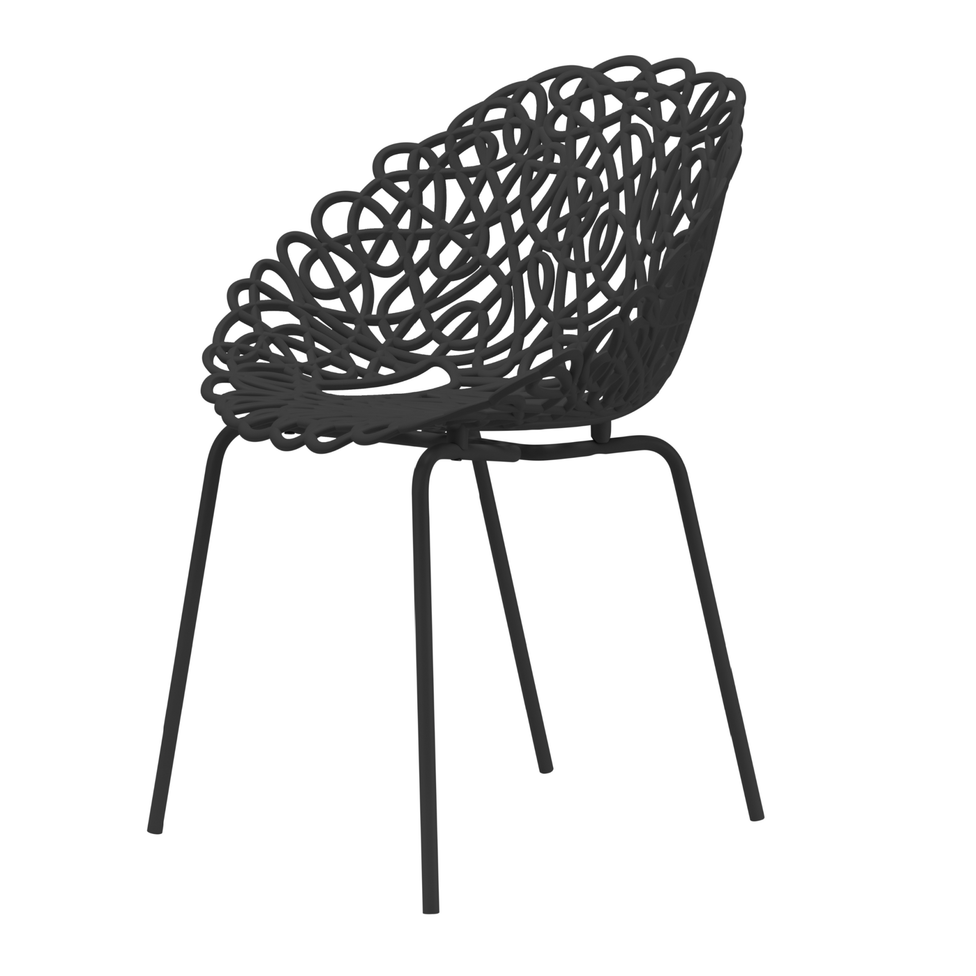 Twisted Indoor/Outdoor Chair Set (2) | Qeeboo Bacana | Italianfurniture.com