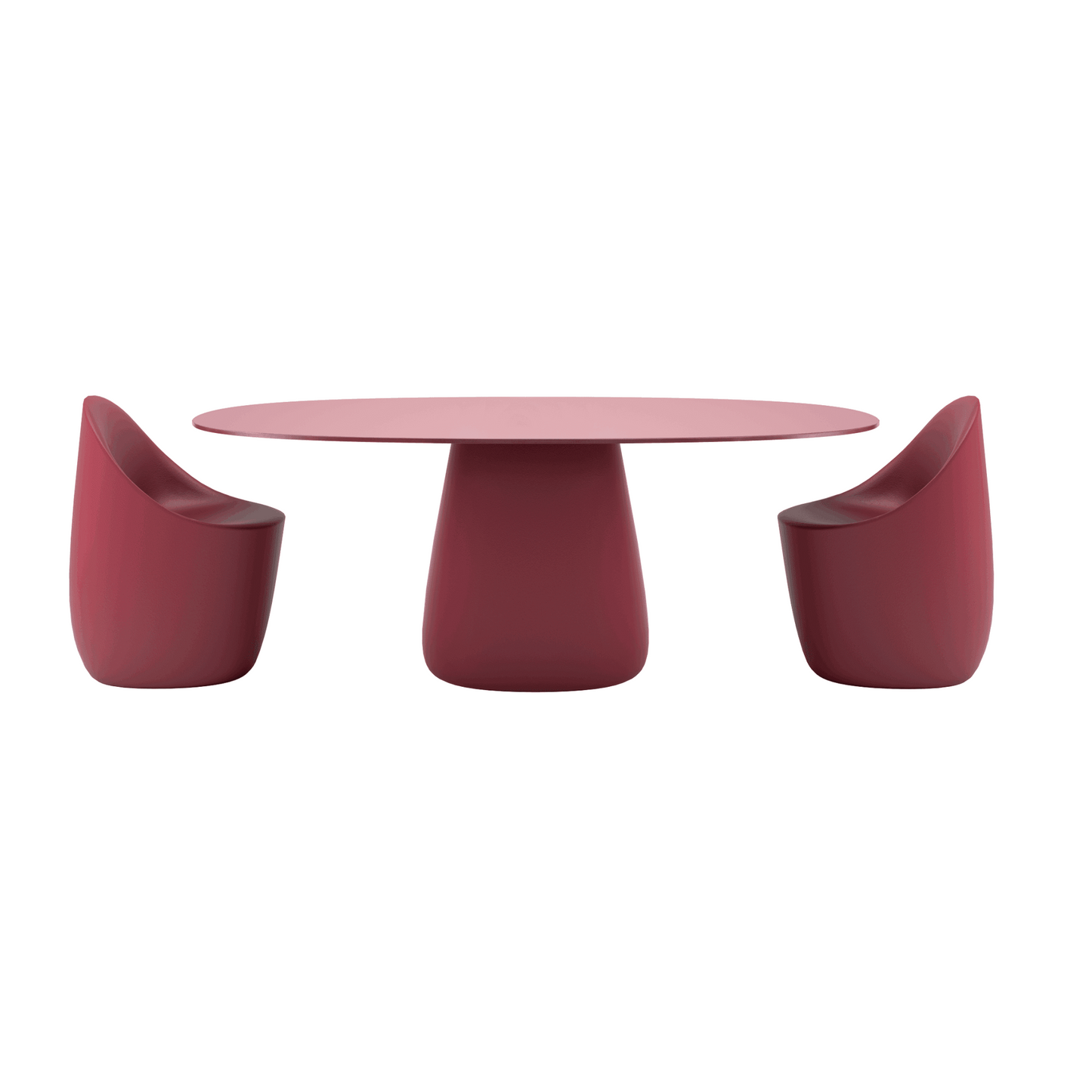 Oval Indoor/Outdoor Dining Table | Qeeboo Cobble | Italianfurniture.com