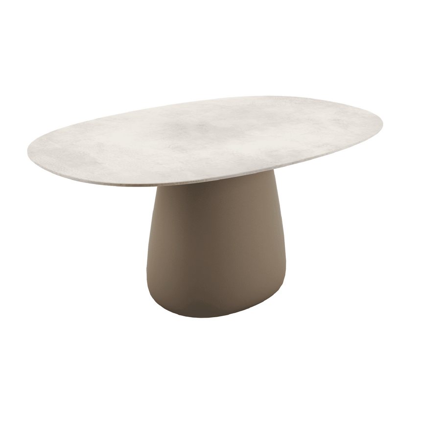 Oval Indoor/Outdoor Dining Table | Qeeboo Cobble | Italianfurniture.com