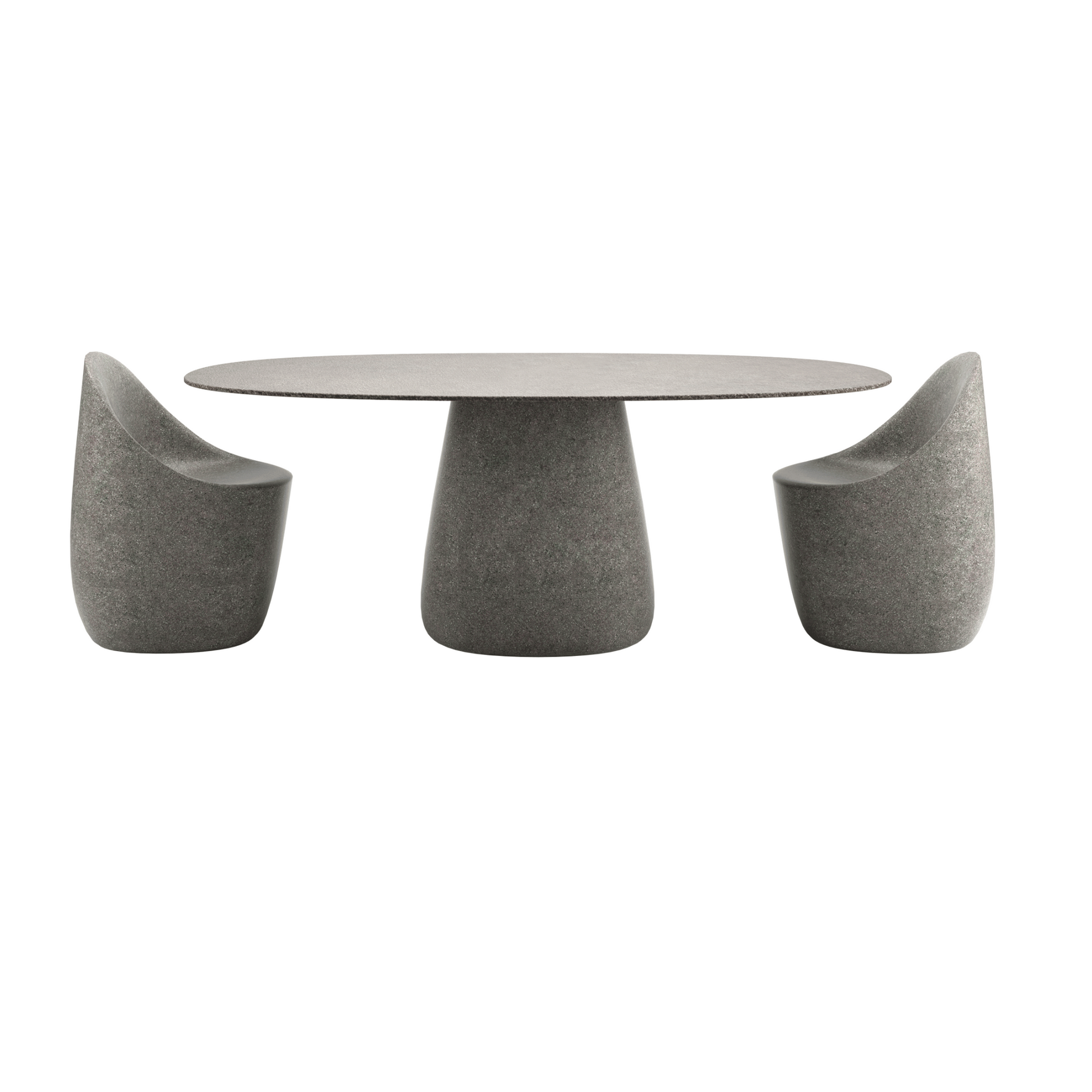 Oval Indoor/Outdoor Dining Table | Qeeboo Cobble | Italianfurniture.com