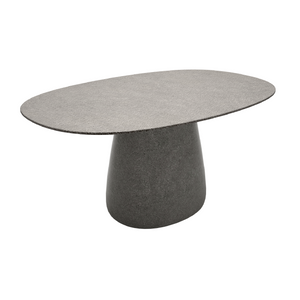 Oval Indoor/Outdoor Dining Table | Qeeboo Cobble | Italianfurniture.com