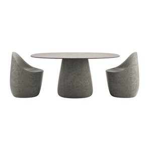 Oval Indoor/Outdoor Dining Table | Qeeboo Cobble | Italianfurniture.com