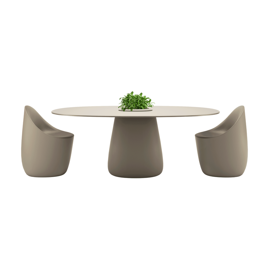 Indoor/Outdoor Bucket Dining Table | Qeeboo Cobble | Italianfurniture.com