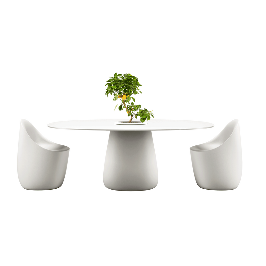 Indoor/Outdoor Bucket Dining Table | Qeeboo Cobble | Italianfurniture.com