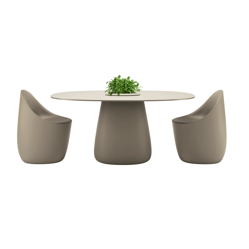 Indoor/Outdoor Bucket Dining Table | Qeeboo Cobble | Italianfurniture.com