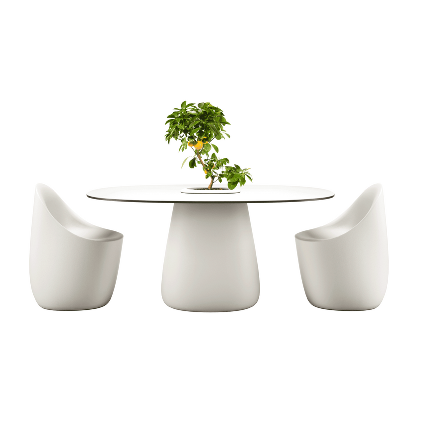 Indoor/Outdoor Bucket Dining Table | Qeeboo Cobble | Italianfurniture.com