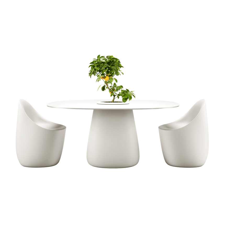 Indoor/Outdoor Bucket Dining Table | Qeeboo Cobble | Italianfurniture.com