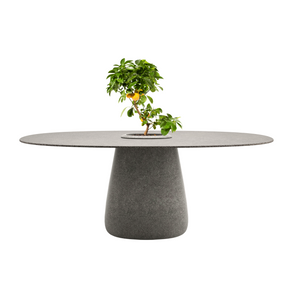 Indoor/Outdoor Bucket Dining Table | Qeeboo Cobble | Italianfurniture.com