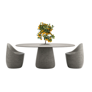 Indoor/Outdoor Bucket Dining Table | Qeeboo Cobble | Italianfurniture.com