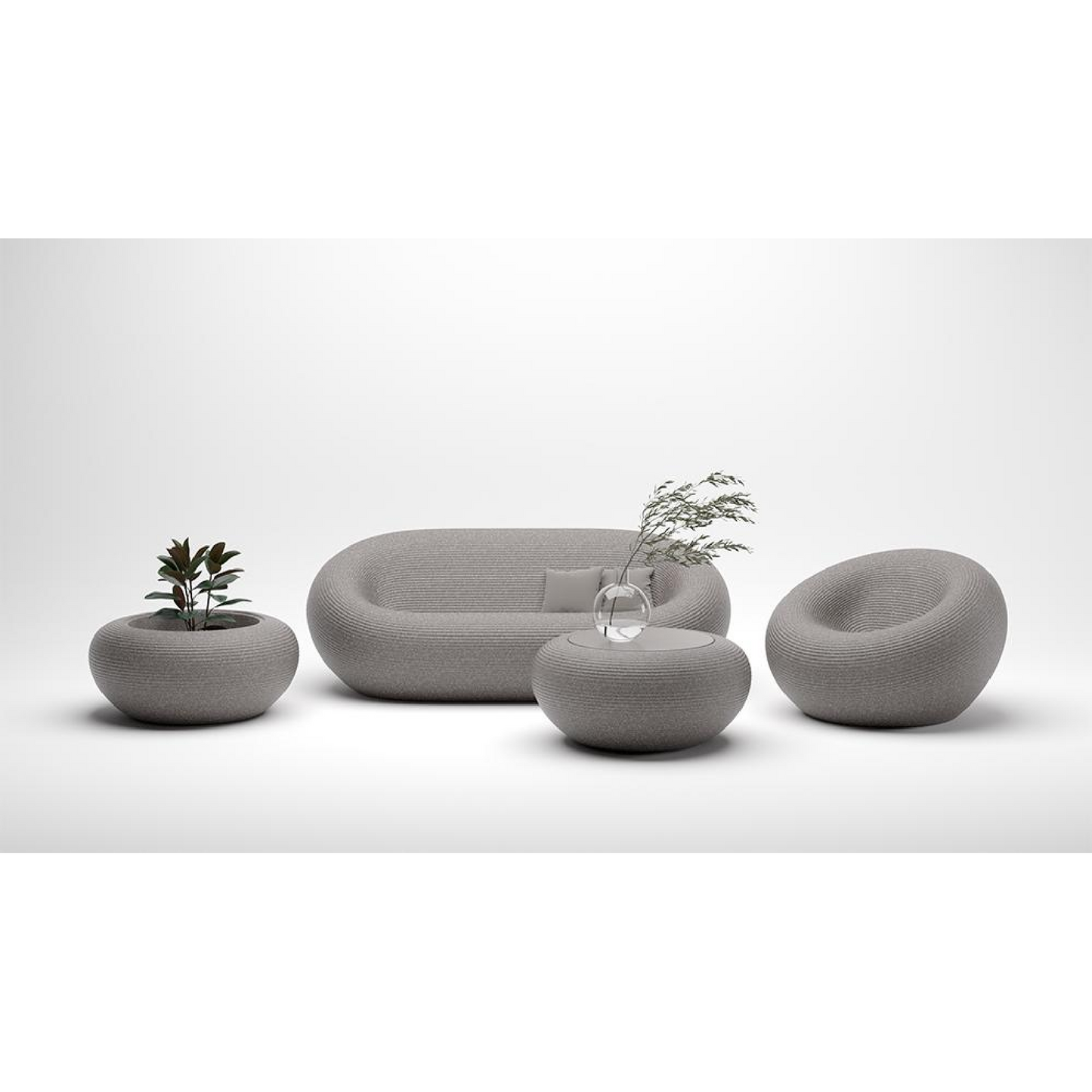 Round Outdoor Lounge Chair | Qeeboo Nami | Italianfurniture.com