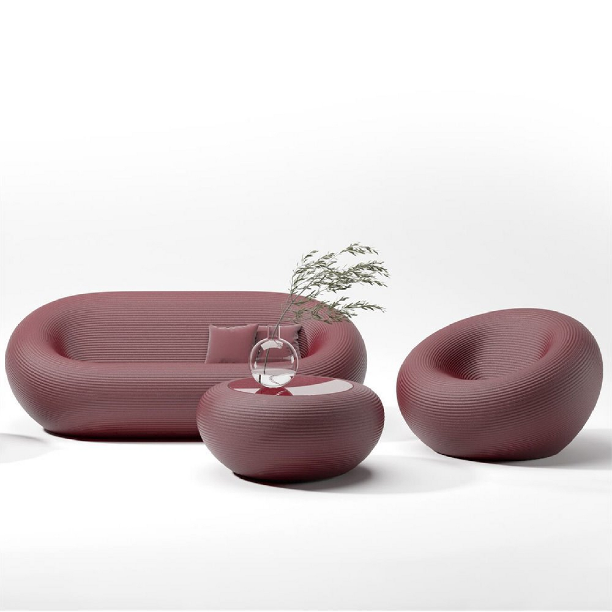 Round Outdoor Lounge Chair | Qeeboo Nami | Italianfurniture.com