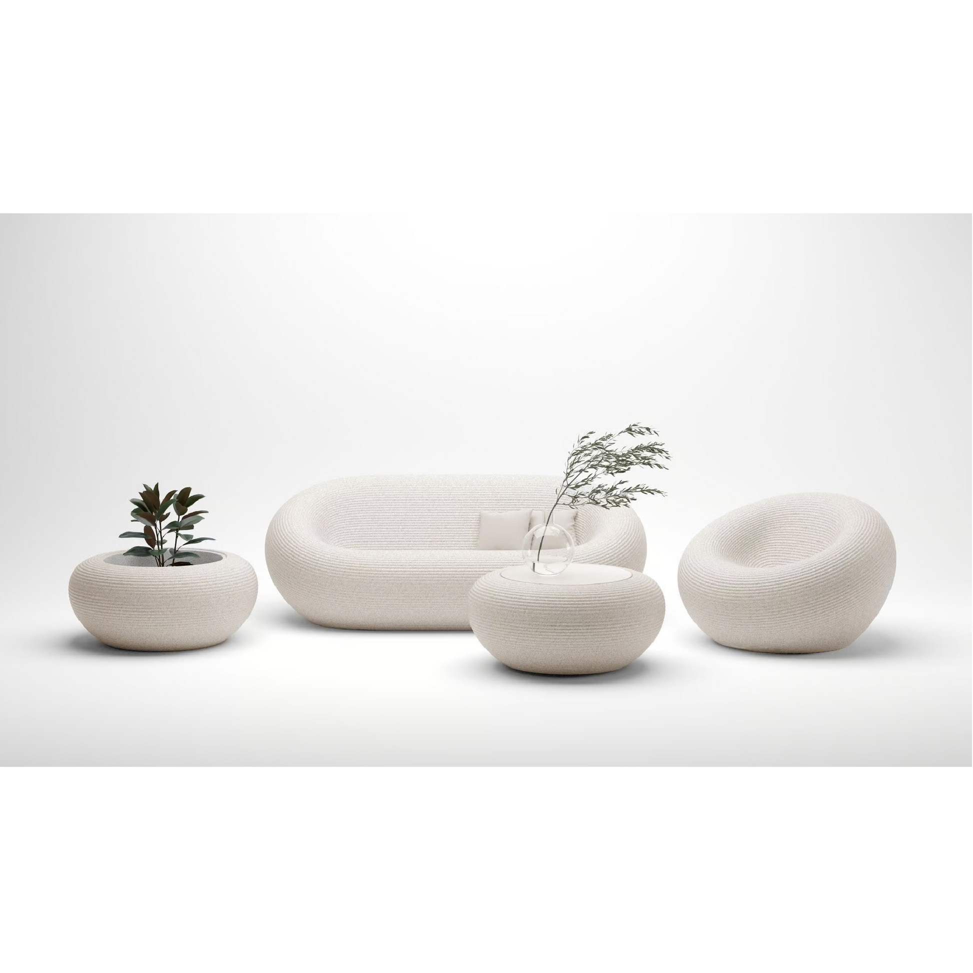 Modern Oblong Outdoor Sofa | Qeeboo Nami | Italianfurniture.com