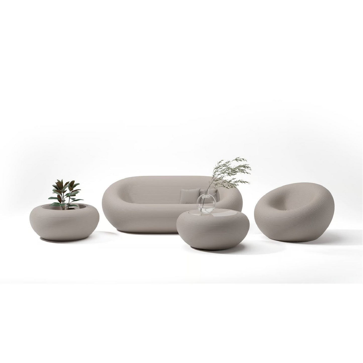 Round Minimalist Planter | Qeeboo Nami | Italianfurniture.com