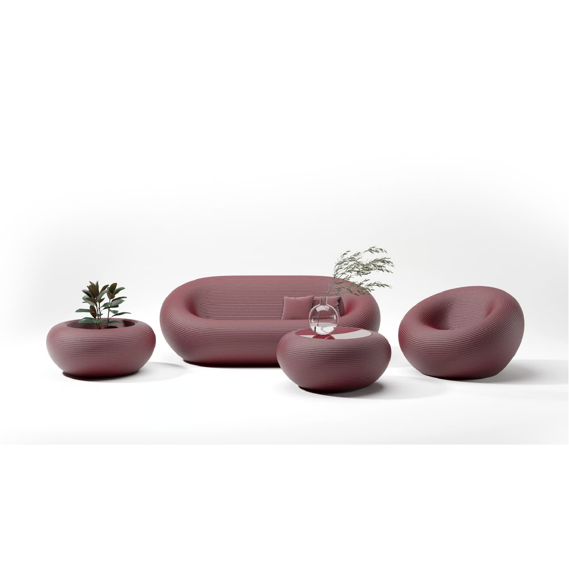 Round Minimalist Planter | Qeeboo Nami | Italianfurniture.com