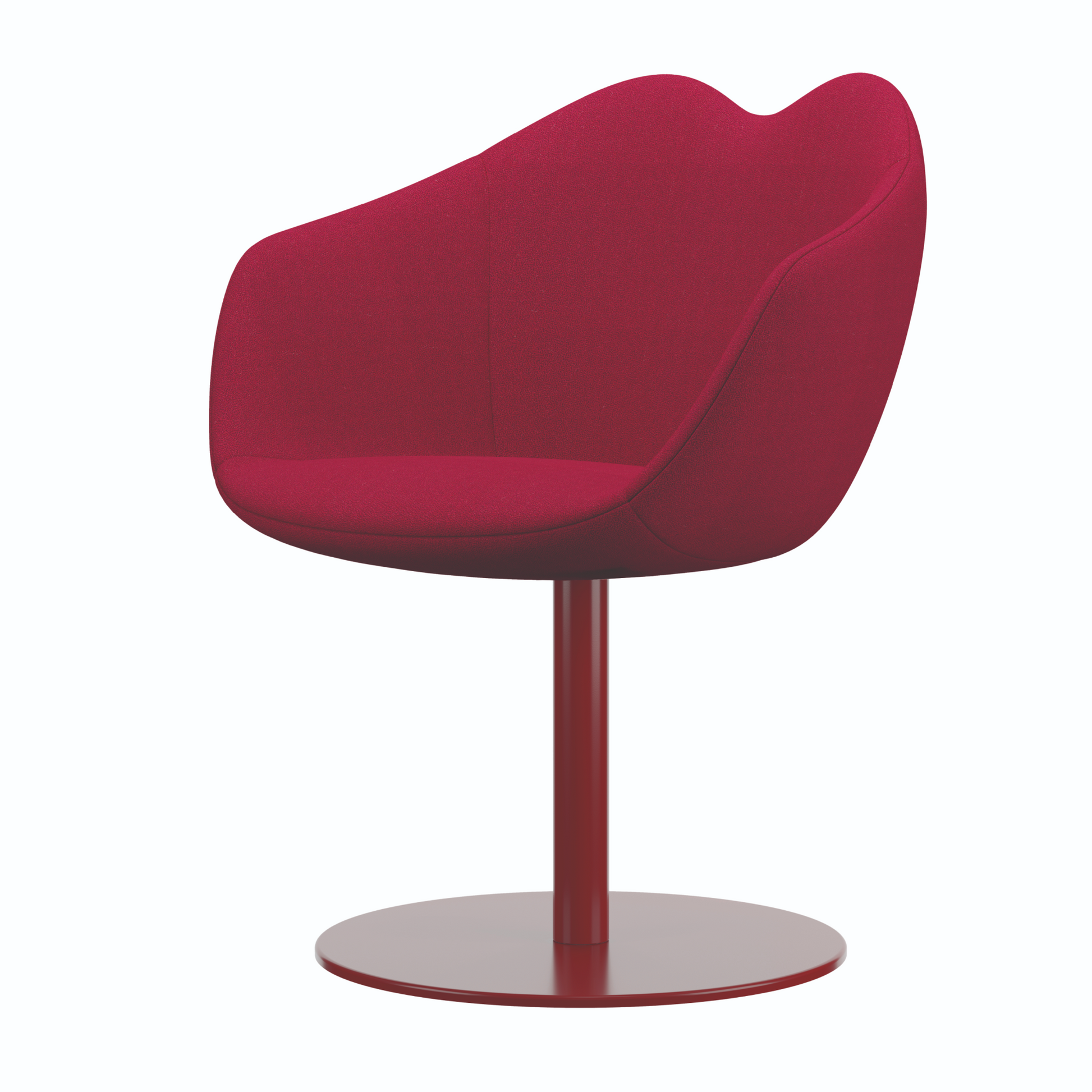 Lips-Shaped Swivel Chair | Qeeboo Xoxo | Italianfurniture.com