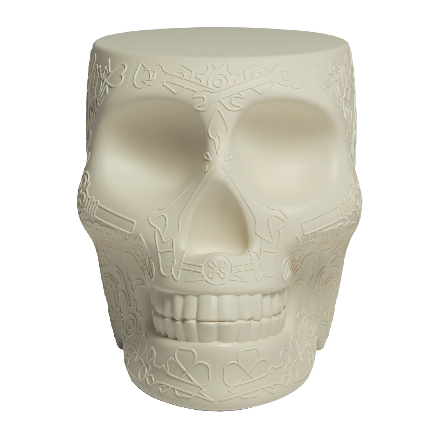 Skull-Shaped Stool Side Table | Qeeboo Mexico | Italianfurniture.com