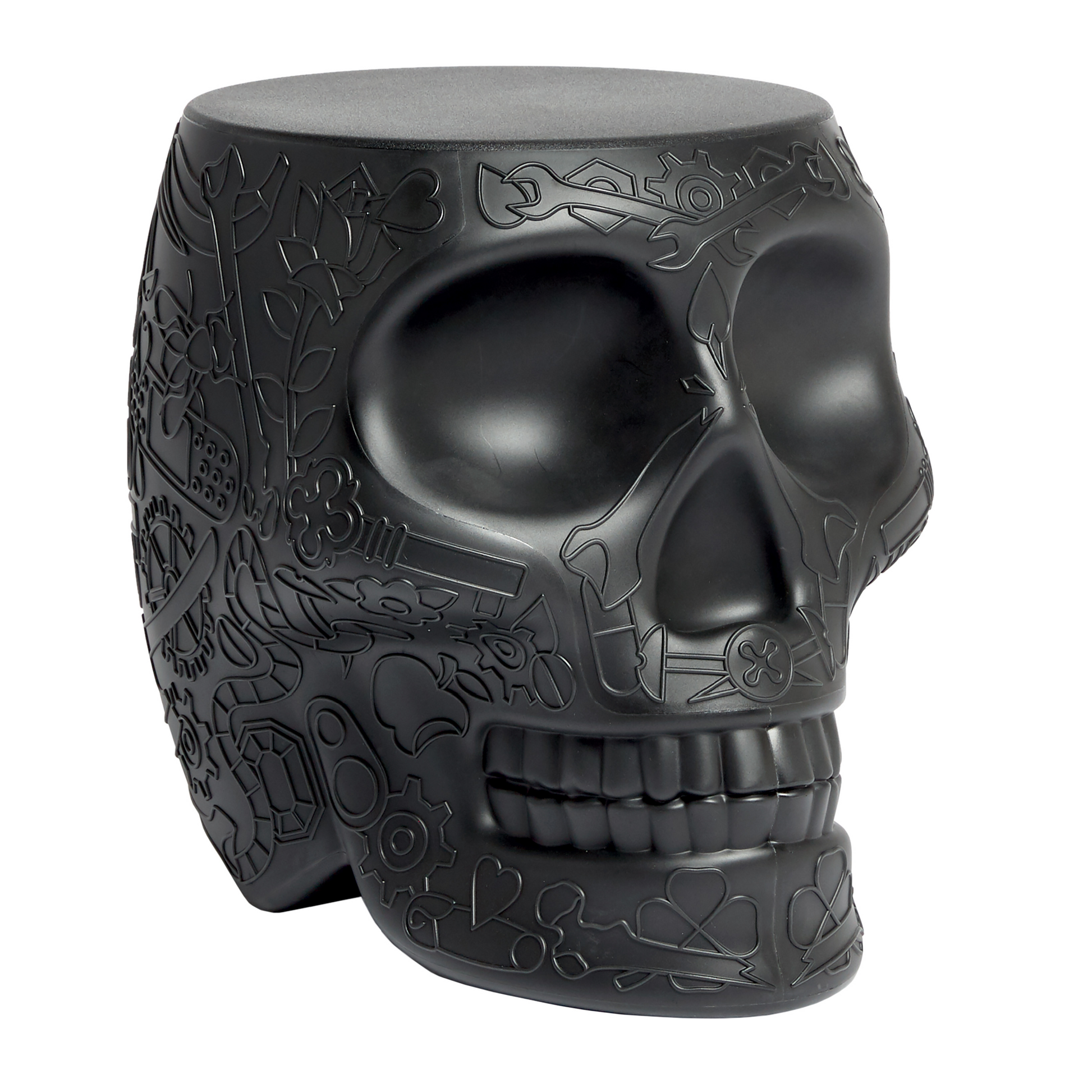 Skull-Shaped Stool Side Table | Qeeboo Mexico | Italianfurniture.com