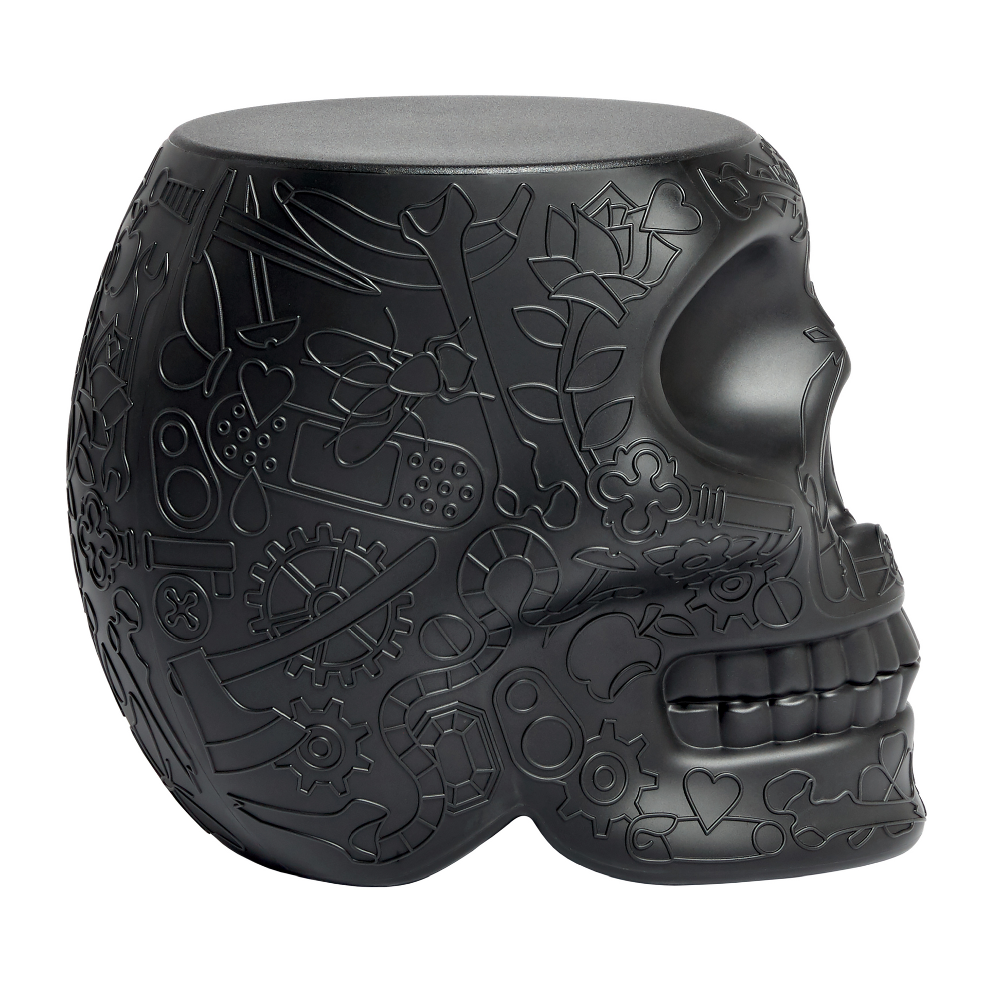 Skull-Shaped Stool Side Table | Qeeboo Mexico | Italianfurniture.com