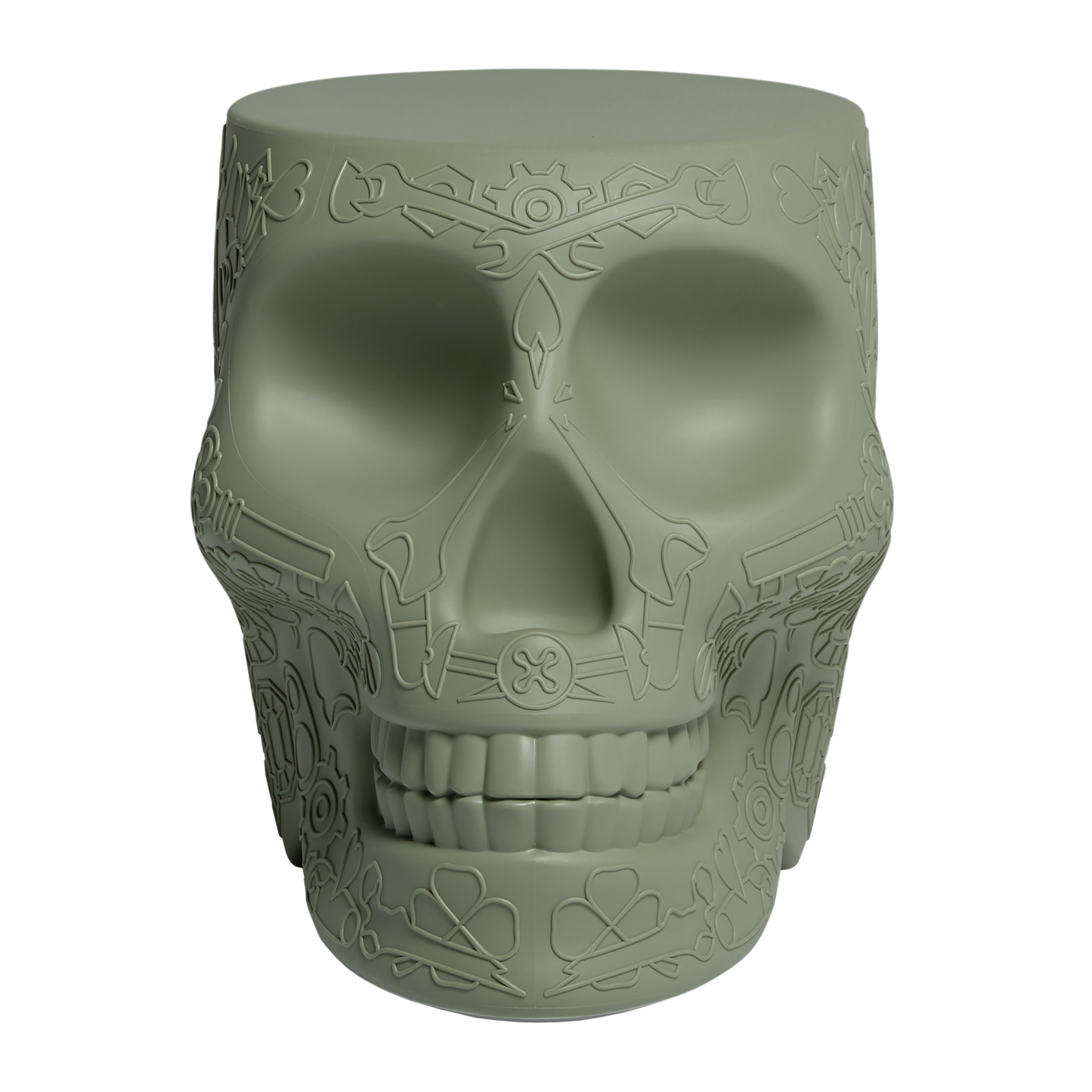 Skull-Shaped Stool Side Table | Qeeboo Mexico | Italianfurniture.com