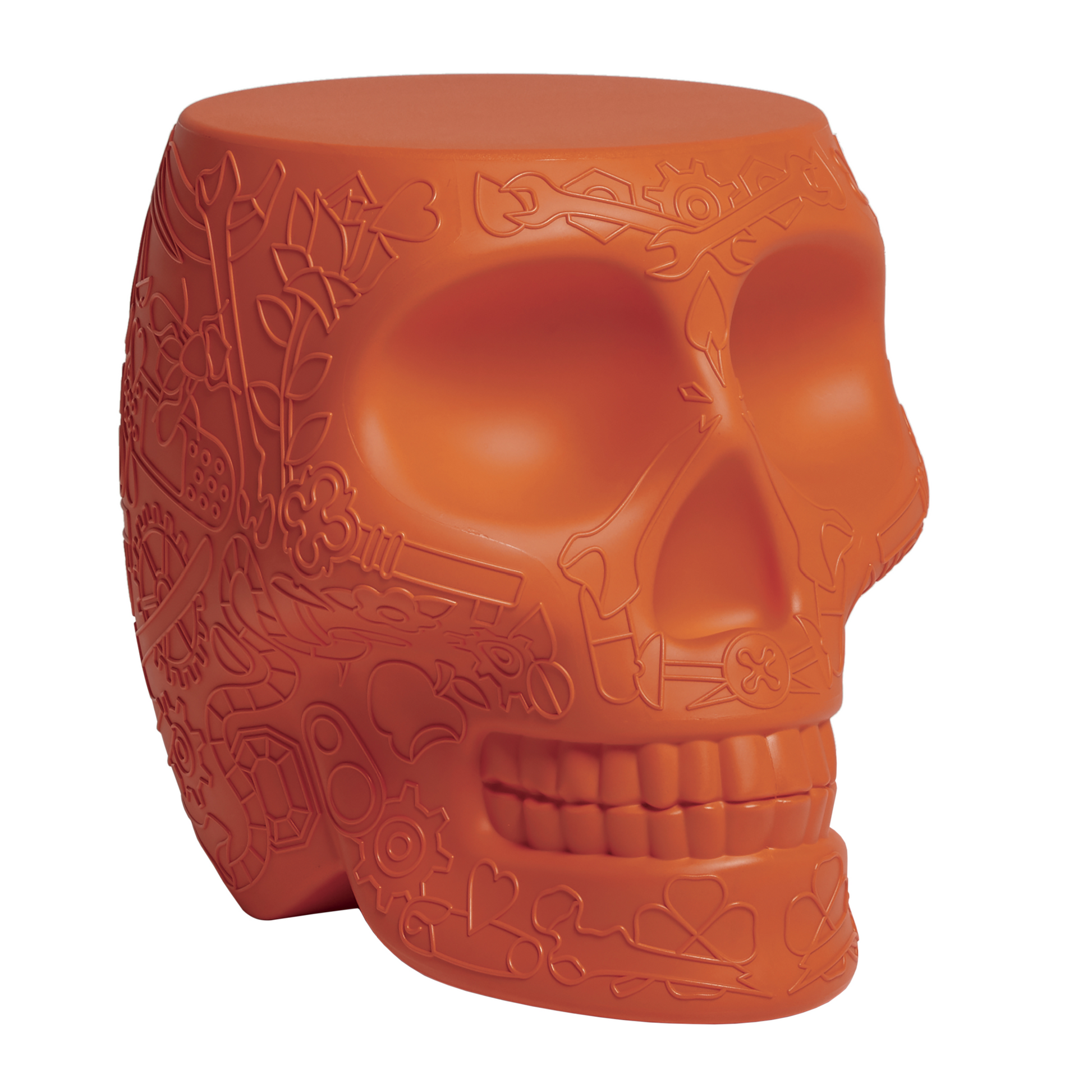 Skull-Shaped Stool Side Table | Qeeboo Mexico | Italianfurniture.com