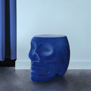 Velvet Skull Stool Side Table | Qeeboo Mexico | Italianfurniture.com