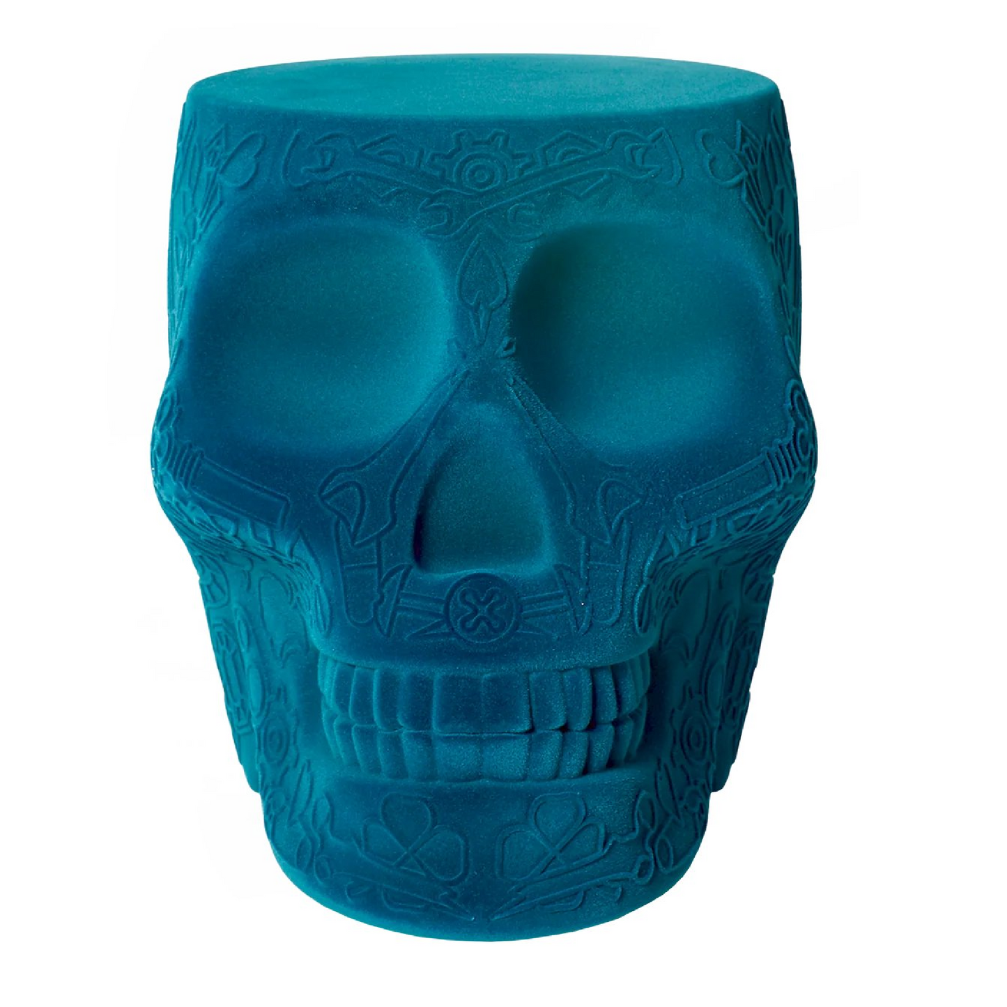 Velvet Skull Stool Side Table | Qeeboo Mexico | Italianfurniture.com