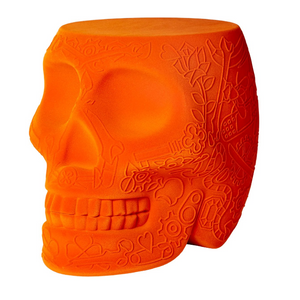 Velvet Skull Stool Side Table | Qeeboo Mexico | Italianfurniture.com