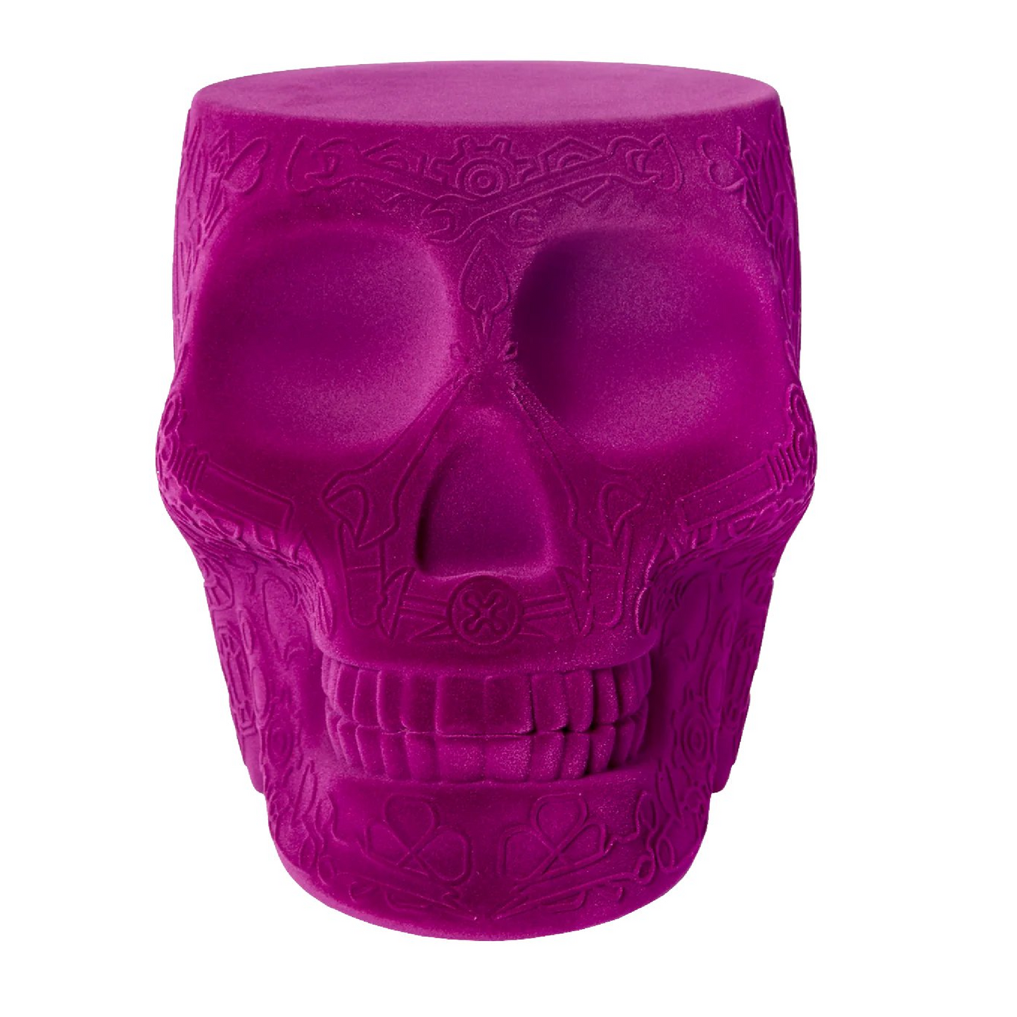 Velvet Skull Stool Side Table | Qeeboo Mexico | Italianfurniture.com